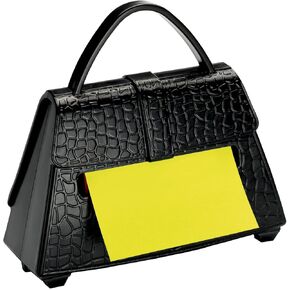 3M PD-654 Post-it Pop-up Notes Dispenser for 3 x 3-Inch Notes, Black Purse, Includes 50 Sheet Pad of Bright op-up Notes, Assorted Colors