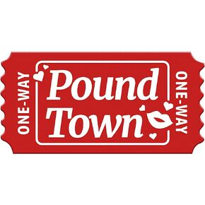 12Pcs Pound Town One Way Ticket for Him Her Boyfriend Girlfriend Marriage Gift for Wife Husband, Red