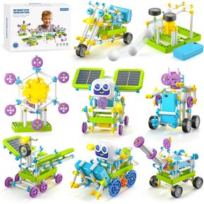 434 PCS STEM Toys Kit for Kids Age 6+ - Build 36+ Robot Models with Solar Power, Gears & Sensors,Science & Engineering Learning Toy for Boys & Girls | Perfect Educational Birthday Gift