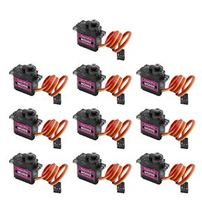 MG90S Micro Servo Motor Kit AYWHP 6 Pcs MG90S Servo Metal Gear Micro Servo for RC Helicopter/Car/Boat Micro Plane Mini Servos for Arduino Project(Servo Control Angle 0-180°)