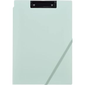 Kokuyo Clipboard Folio, Green A4 Clipboard Folder with Versatile Storage Cover. Organizing Documents Clipfolio with Elastic Band, Nursing Profile Holder for Dual Storage with Pen Slot (Joha-MC50G)