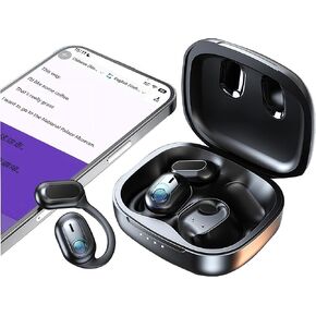 Language Translator Earbuds, Ai Translation Earbuds Real Time 144+ Language Translation Headphones with App, Bluetooth Audifonos Traductores IngléS EspañOl for iOS & Android, Travel Business (Black)