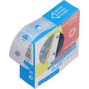 Self Adhesive Hole Reinforcement Stickers, PVC Waterproof Hole Punch Reinforcers Stickers DIY Production Simple Reinforcement Labels (Transparent)