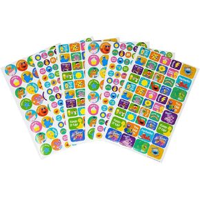 Sesame Street 400+ Fun & Reward Sticker Book | 6 Sheets | Incentive Stickers for Kids | Great for Teachers, Parents, or Caregivers | Incentives, Crafts and Scrapbooking | by Leap Year Publishing
