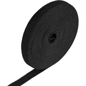 10Yard Elastic Band for Sewing, 1/2 Inch Width Flat Elastic Straps Braided Elastic Stretch Strap for Crafts Sewing Waistband and Pants Waist(Black)