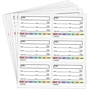 Removable Food Labels,2x3 Inch Freezer Pantry Stickers Labels for Bottles,Jars,Plastic,Meal Preparation and Reusable Containers,300 Pcs Per Pack
