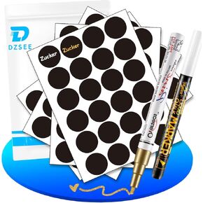 Chalkboard Labels 96 Pcs, Waterproof Reusable Chalk Labels for Containers, Storage Bins, Includes 2 Liquid Chalk Marker, for Storage Bin, Food Container, Jars
