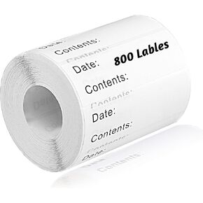 800pcs ملصقات فريزر قابلة للإزالة ، 1 × 3 بوصة الملصقات الغذائية لحاويات الطعام ملصقات تاريخ الطعام علامات تخزين الطعام سهلة التنظيف لا بقايا