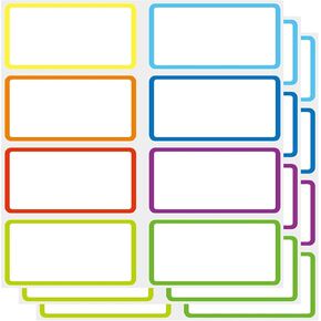 SVNOOC Removable Sticky Notes Reusable Dry Erase Labels for Organizing, Storage Bin, Craft, Jars, Pantry Labels, Chalkboard Labels for Office School Home Gift Chioce (2x4 inches, 24PCS)