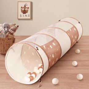 Sumbababy Tunnel Toys for Toddlers: Activity Tunnels for Young Children - Crawl Tunnels for Toddlers and Babies - Pop up Dog Tunnel