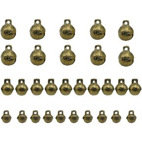 30 Pcs Vintage Mini Brass Bells 3 Sizes Craf Bell for Christmas Wind Chimes DIY Crafts Making