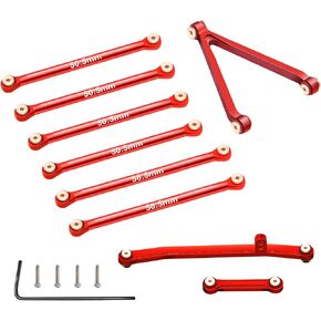 Suspension Links Steering Links Set Aluminum for Axial SCX24 C10 AXI00001 AXI00002 (Green)