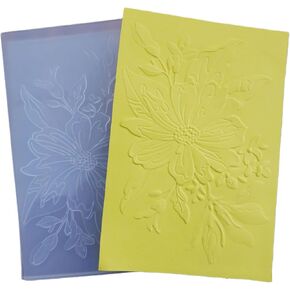 3D Spring Flower Background Embossing Folder for Card Making Floral DIY Plastic Scrapbooking Photo Album Card Paper DIY Craft Decoration Template Mold