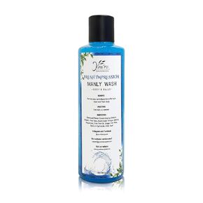 Fresh Impression Manly Wash,100% natural Moisturizing daily refreshing body and balls gel, private area all-over body wash, Removes Odor, teens and adults, Handcrafted in the USA,8 Fl Oz