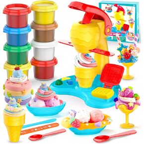Playdough Sets for Kids Ages 4-8,Kids Toys for Ages 5-7 8-13,Toys for 3 4 5 6 7 8 Year Old Girl Gifts,Arts and Crafts for Kids 4-6,Christmas Birthday Gifts for Boys Girls