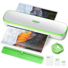 Laminator Machine, 9inch Silent Thermal Laminator with Complete Set for Home Office School