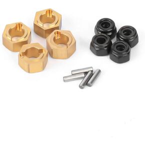 FCX24 Hex Extensions H7*6.2MM Hex Spacer Wheel Hub for FMS FCX24 Smasher FCX18 LC80 Upgrades 1/24 1/18 RC Crawler