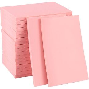 ZOENHOU 20 Pcs 4" x 6" Pink Rubber Carving Blocks, Soft Rubber Crafts Rubber Stamping Blanks, Linoleum Blocks for Printmaking