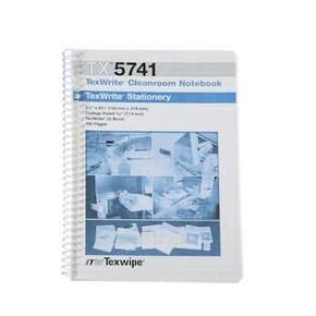 TX5741 Texwipe TX5741 Cleanroom Notebook; 5.5" x 8.5", 10/Box (Pack of 10)