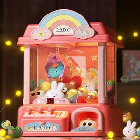 Claw Machine for Kids,Unicorns Toys for Girls Age 4 5 6 7 8 9 10+, Electronic Arcade Game Machine with Music, Pink Mini Vending Machine