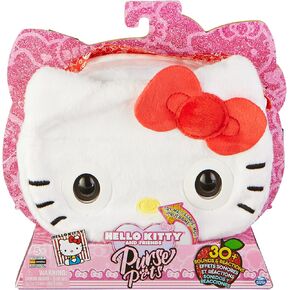 Purse Pets Hello Kitty - Interactive Shoulder Bag with 30+ Sounds, Reactions, Blinks and Music, Children's Bag and Toys in One, from 5 Years