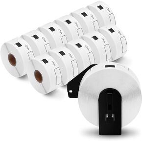 COLORWING Compatible Labels Replace for Brother DK-1204 (0.66" x 2.1"), Multipurpose Return Address Die-Cut Label Roll, Use with QL 700 810w 820nwb Printers (10 Rolls + 2 Frame)