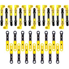 30PCS Technic Shock ABSORBERS 6.5L/9.5L Compatible with Lego MOC Parts,Technic Shock Absorber with Extra Hard Spring(Yellow)