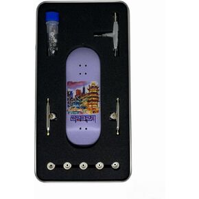 Pro Fingerboard Complete Set Up 34 * 96mm-Maples Wood Deck UV Printing Graphic 4.0 Trucks & 5 Urethane 65d Wheels-Op3ra Oriented Vibes