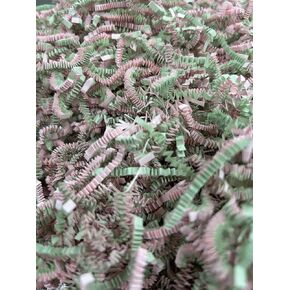 USA Made Crinkle Cut Paper Shred -1 LB- Filler Great for Shipping Packages, Gift Wrap, Basket Filling and All Other Occasions (Pink & Green Easter Mix)
