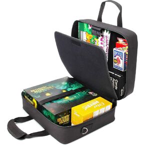 USA Gear Board Game Storage Bag with Customizable Interior, Padded Shoulder Strap - Board Game Carry Bag Compatible with Catan, Cards Against Humanity, Monopoly Board Game, Risk, Lorcana, and more