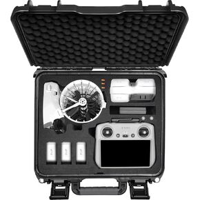 Lekufee Portable Waterproof Hard Carrying Case for DJI Flip Drone,Fly More Combo,DJI RC 2,RC N3/N2,Battery(8 pcs),Charging Hub and other Accessories(Case Only)