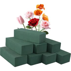 8Pcs Floral Foam Blocks for Fresh and Artificial Flower Arrangements, (7.8" L x 3.5" W x 2.4" H) Flower Foam Bricks Florist Foam for Wedding, Birthdays, Home, Office,DIY Craft