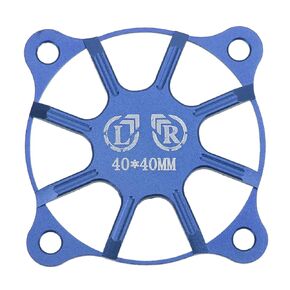 40mm RC Cooling Fan Cover,Carbon Fiber RC Motor Cooling Fan Cover,RC Motor Cooling Fan Protector Cover,Light Weight Aluminium Alloy Protective Accessory Part for RC Car Boat Motor(Blue)