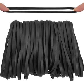 نطاقات مطاطية 70pcs الحجم#69 Big Black Rubber Band Fand Band Fands Supplies Supplies (5.9 "× 0.24")