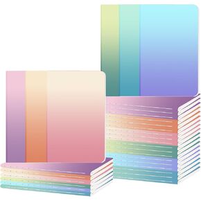 Ddaowanx Small Lined Notepads, Bulk Cute Mini Journals,3.5 x 5.5 Inches,72 Pages, Pocket Notebooks Set Colorful Cover Notebooks for Kids, Party Favors (30)