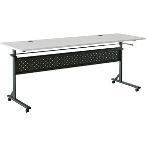 Lorell Shift 2.0 Flip & Nesting Mobile Table, Gray