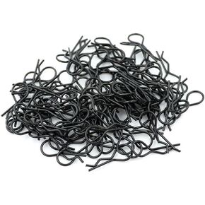 100-Pack Stainless Steel R-Type Car Shell Fixed Body Clips for 1/8 Scale Redcat HPI Himoto HSP ExceedRC Car Truck Buggy