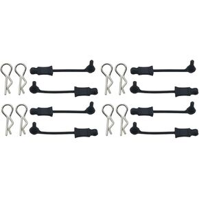 8X Arrma Body Clip Retainers for Arrma 6s Blx Upgrade Parts Arrma Karton Typhon Mojave Notorious Tailon Limitless Felony AR390178 Parts Black