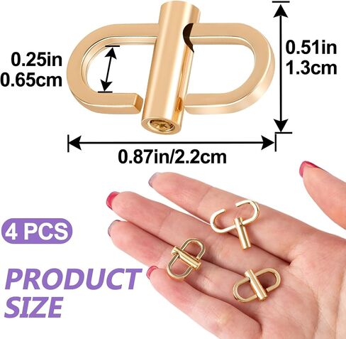 Adjustable Chain Strap Shortener, 360 Rotatable Necklace Shortener Clasp, Strap Adjuster for Purse Necklace Chain in Saudi Arabia
