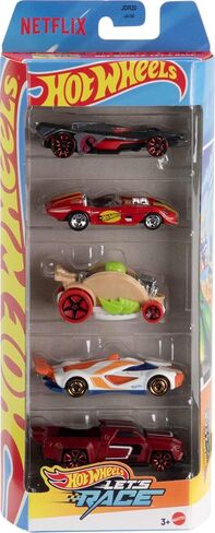 سيارات لعبة Hot Wheels ، مجموعة من 5 1:64 سيارات Die-Cast ظهرت في سلسلة Netflix الرسوم المتحركة in Saudi Arabia