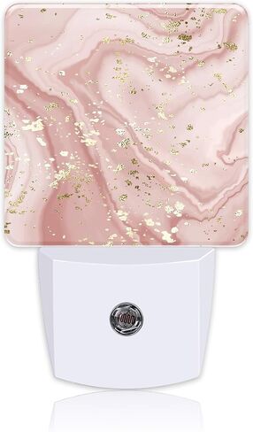 Plug in Night Lights Gold Splatter Texture Liquid Marble Nightlight Plug Into Wall Dusk to Dawn Sensor LED Night Light for Kid Girls Boys Room Decor,Hallway,Kitchen,Bathroom,Nursery,Stairs in Kuwait