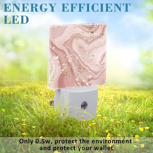 Plug in Night Lights Gold Splatter Texture Liquid Marble Nightlight Plug Into Wall Dusk to Dawn Sensor LED Night Light for Kid Girls Boys Room Decor,Hallway,Kitchen,Bathroom,Nursery,Stairs in Kuwait