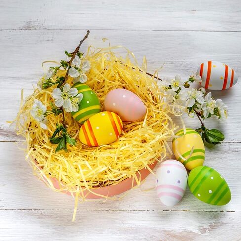 حشو العشب عيد الفصح تمزيق الأنسجة الورقية الورق المقطعة حشو العشب للاختطام وملء السلة DIY ، 280 جم ، 9.8 أوقية (14 لونا) in Kuwait