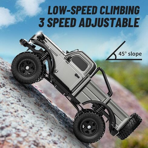 شاحنة بيك آب RC ، C8813 Dodge Pickup ، 1:18 المقياس جميع الزاحف جميع التضاريس عن بعد ، سيارة صخرية على الطرق الوعرة 2.4 جيجا هرتز مع إطار سبيكة ، امتصاص الصدمات ، 45 درجة هدايا لتسلق الأطفال in Kuwait