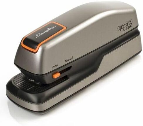 Swingline Electric Stapler ، Optima Grip Dual Power ، 20 ورقة سعة ، Silver (S7048207) (20 ، Silver) in Kuwait