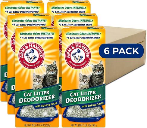 ARM & HAMMER CAT Litter Deodorizer Odor Eliminator with Baking soda, 20OZ. 6 Pack in Saudi Arabia