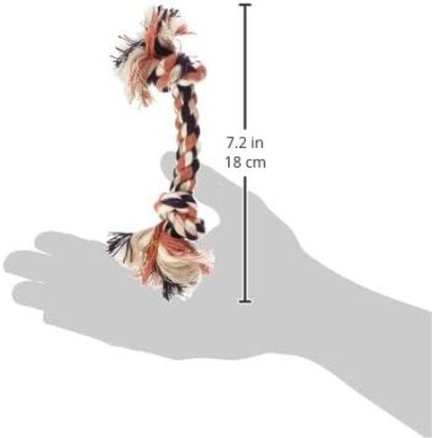 DOMTY DOG BODA عظم حبل عقدة ، متعدد الألوان ، X-Small ، لسلالات صغيرة in Kuwait