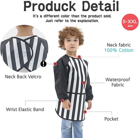 Waterproof Kids Art Smocks 53 Colors (Age 1-10, S-XXL Size), Butterfly Print (38-S) in Kuwait