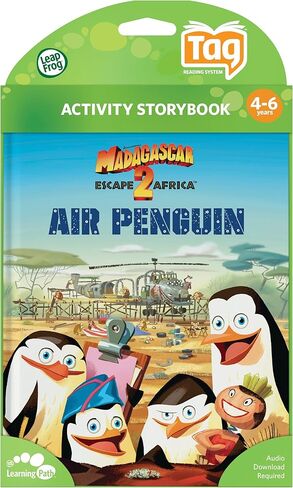 Leapfrog Lepreader & Tag Activity Storybook Madagascar: Escape 2 Africa Air Penguin in Kuwait