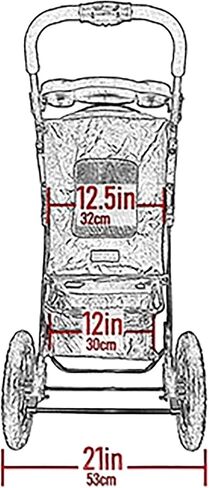 Pet Gear No-Zip Jogger Pet Stroller for Cats/Dogs, Zipperless Entry, Airless Tires, Easy One-Hand Fold, Cup Holder + Storage Basket, Green Clover in Kuwait